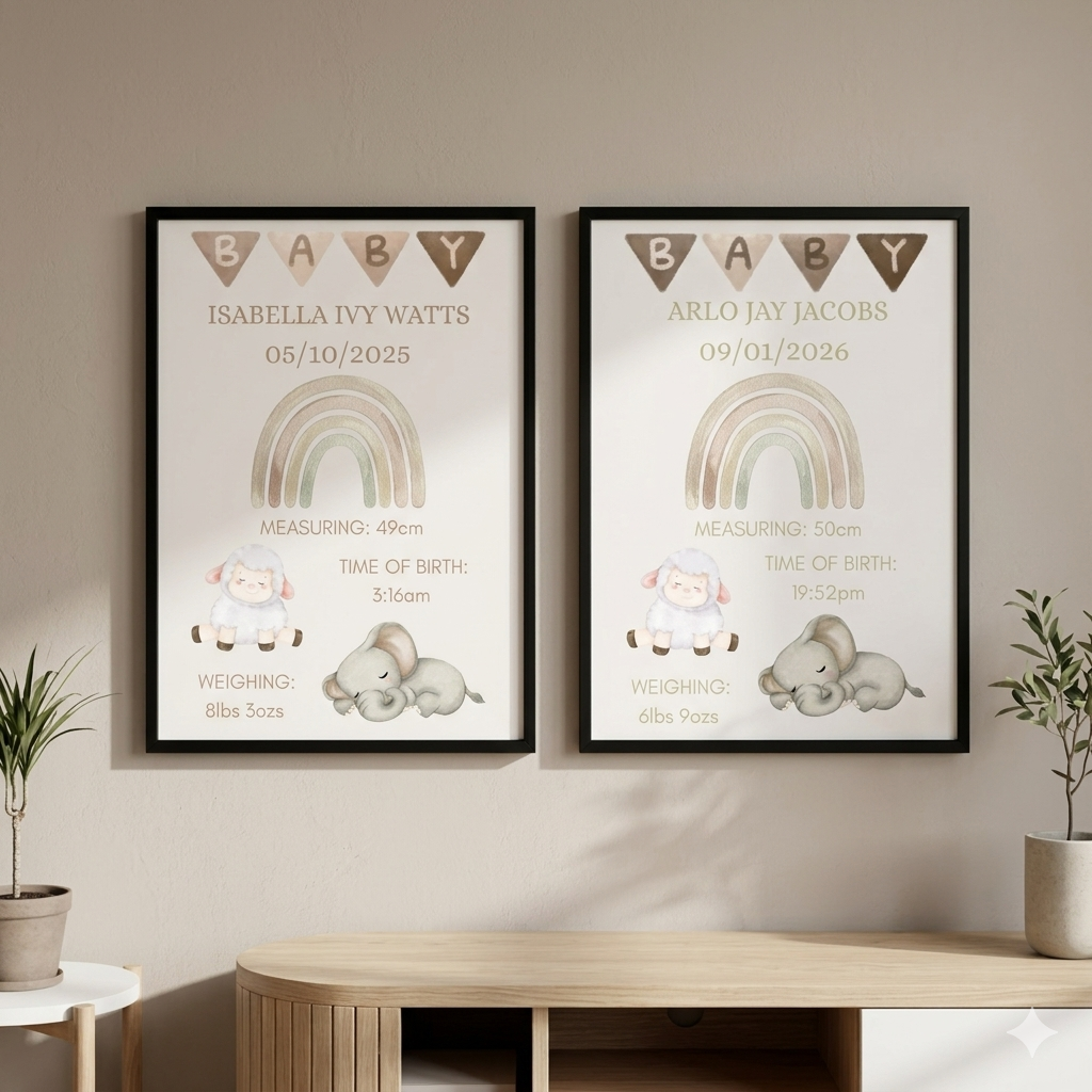Birth Detail Prints