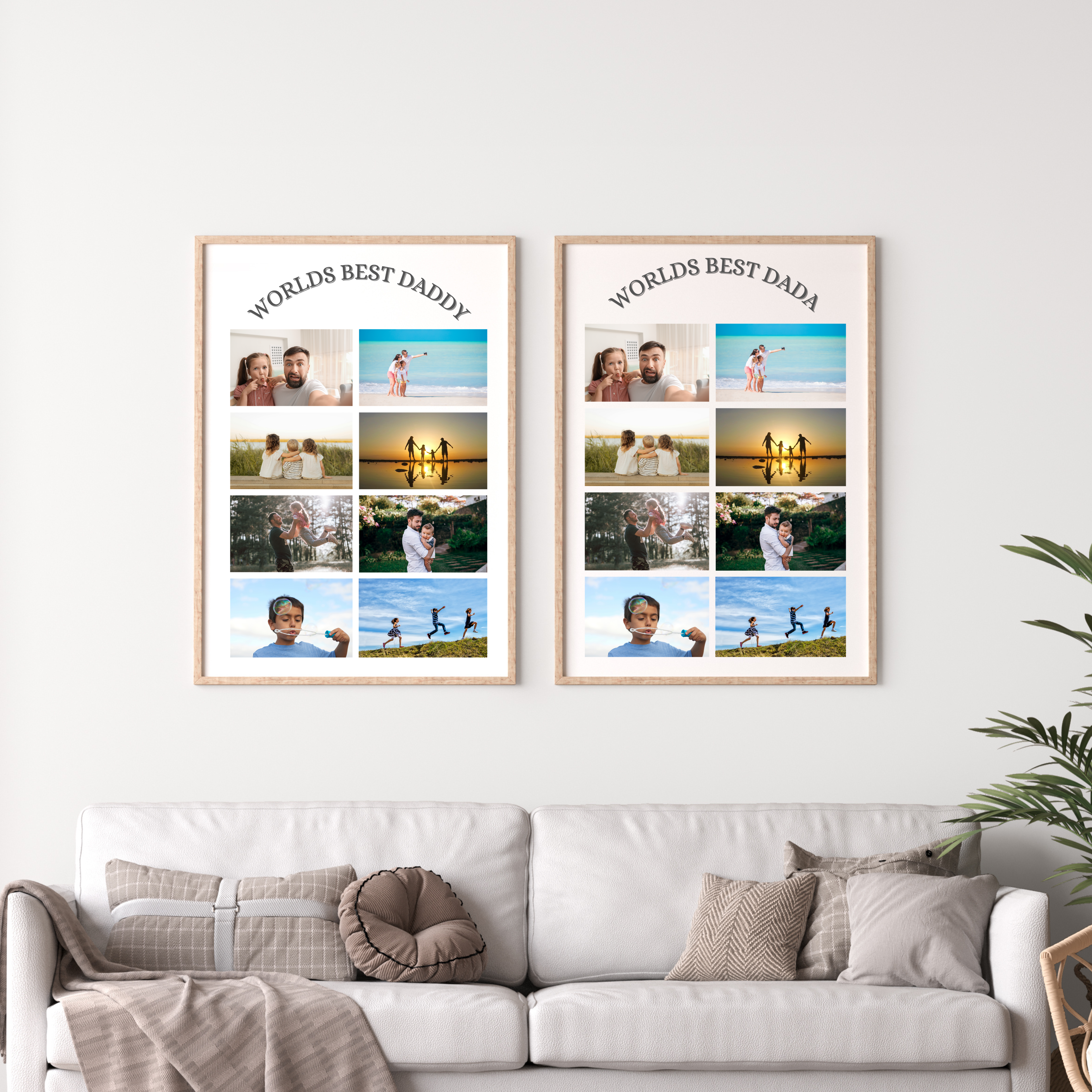 Personalised Daddy, Dada Print, Custom Keepsake, Fathers Day Gift, Birthday Gift Aluminium Wall art