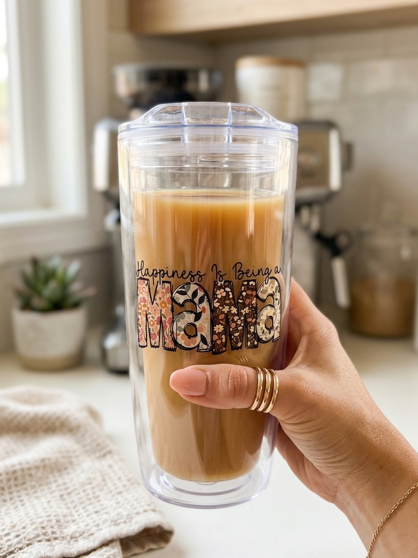 Mama Floral Coffee Cup, Mother's Day Gift, Birthday gift, Gifts for her