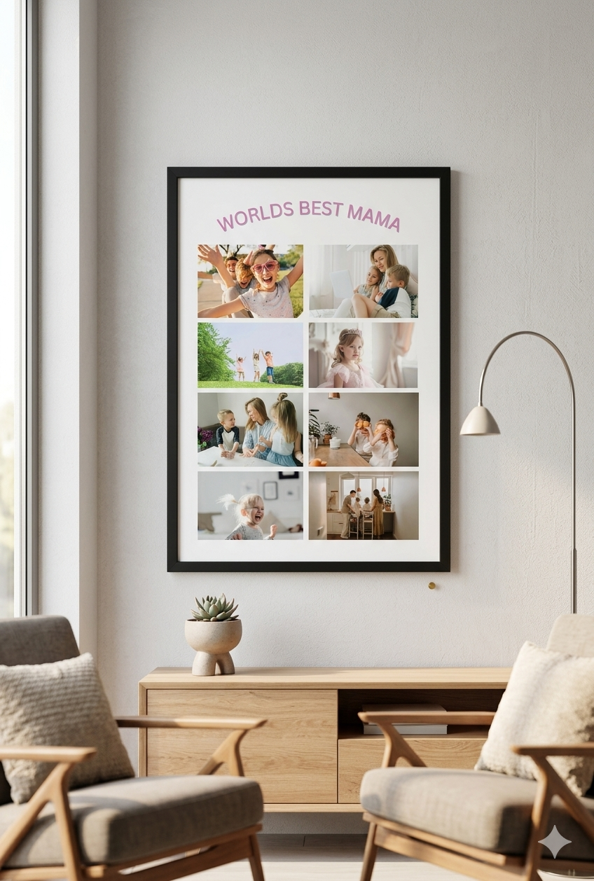 Personalised Mummy, Mama Print, Custom Keepsake, Mother's Day Gift, Aluminium Wall art