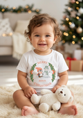 Personalised Girls Christmas T-Shirt, Custom Name Christmas Outfit