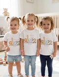 Personalised Girls Safari Birthday T-shirt, First, Second, Birthday Outfit
