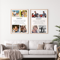 Personalised Daddy Aluminum Print, Custom Keepsake, Fathers Day Gift, Birthday Gift Aluminium Wall art