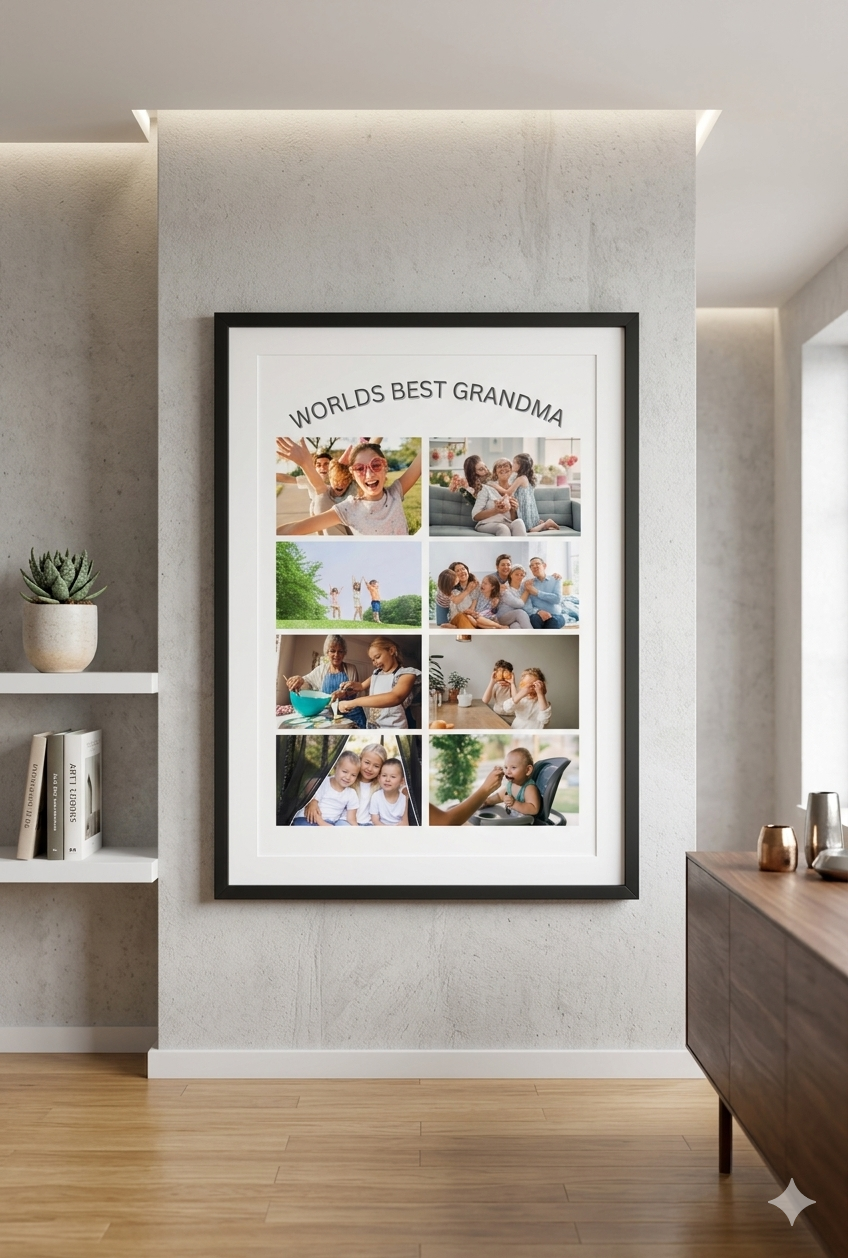 Personalised Nanny, Grandma, Nana Custom Keepsake, Birthday Gift,  Mother's Day Gift, Aluminium Wallart
