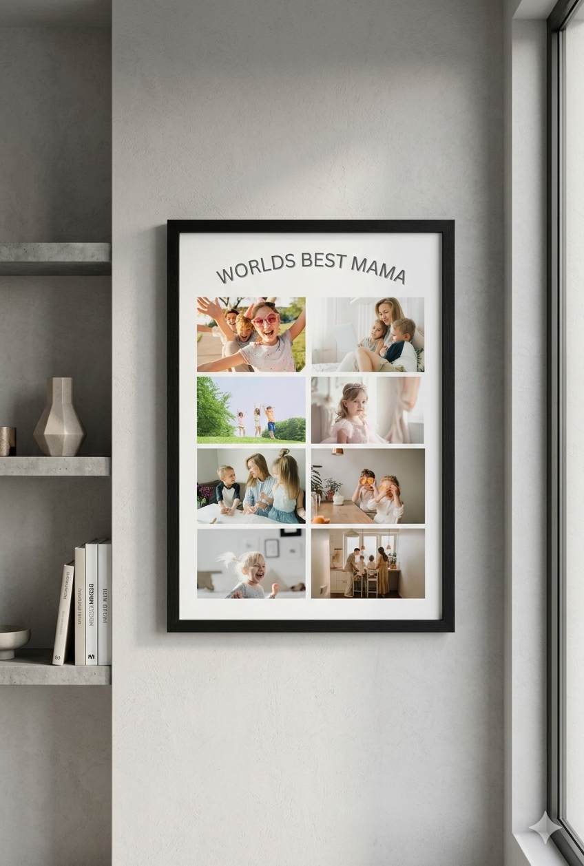 Personalised Mummy, Mama Print, Custom Keepsake, Mother's Day Gift, Aluminium Wall art