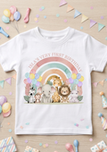 Personalised Safari Animals 1st, 2nd, 3rd Birthday T-Shirt, Custom Toddler Birthday Outfit